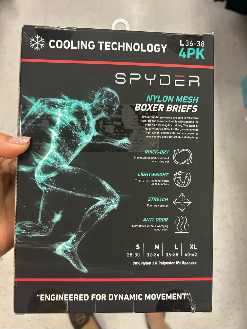 Spyder breathable nylon